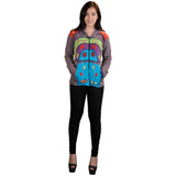 Multicolor Embroidery & Patch Cotton Cardigan - TATTOPANI