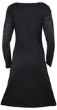 Ladies Long Sleeve Dress With Side & Sleeve Print. - Tattopani Fashion ( Craze Trade Limited)