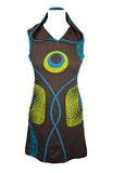 Ladies Sleeveless Dress With Hood And Patch Design. - TATTOPANI