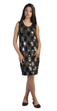 Ladies Black Sleeveless Mini Chinlon Dress. - Tattopani Fashion ( Craze Trade Limited)