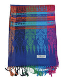 Unisex Multicolored Scarve or Shawl with Tribal Pattern - craze-trade-limited