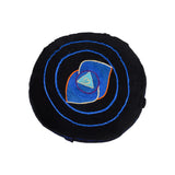 Meditation Cushion-Decorative Seat-With Hand Embroidered Chakra Symbols - TATTOPANI