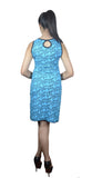 Sleeveless Dress With Embroidery work(No refund / No Exchange) - craze-trade-limited