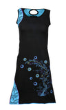 Sleeveless Dress With Embroidery work(No refund / No Exchange) - craze-trade-limited