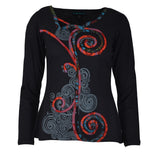 TATTOPANI Long Sleeve soft cotton tunic Tops - craze-trade-limited