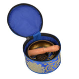 Meditation Tibetan Singing Bowl with Special Etching and protective pouch- SING-SP-IC(BAJ-8)-2