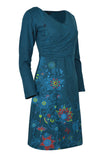 womens-long-sleeve-dress-with-all-over-print-and-floral-embroidery