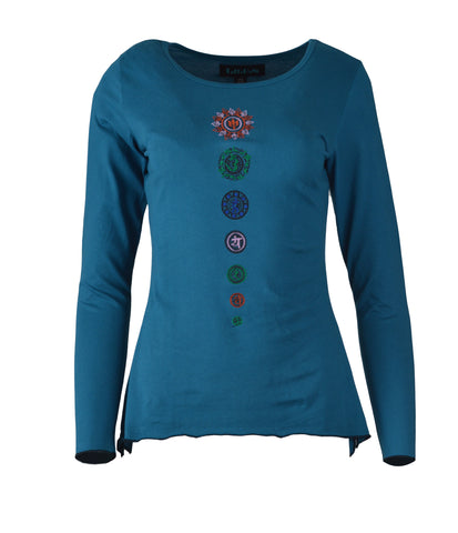 7 Chakra EmbroideryWomens Tops