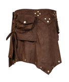 Pixie Wrap Around  Suede Mini Skirt