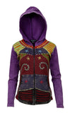 Multicolore Embroidery & Razor Cut Cotton Cardigan - TATTOPANI