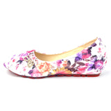 Floral Pattern Girl's Colorful Slip-On Ballerina flat Shoes - TATTOPANI Fashion