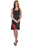 Sleeveless Dress With Embroidery work(No refund / No Exchange) - craze-trade-limited