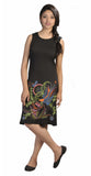 Sleeveless Tunic Dress With Bird Embroidery. (No Refund/ No Exchange) - craze-trade-limited