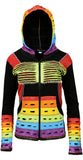 Multicolored Razor Cut Cotton Cardigan - TATTOPANI