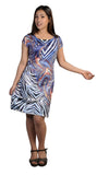 Colorful Abstract Printed Sleeveless Dress. - craze-trade-limited