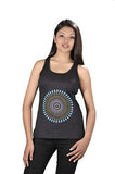 Colorful Ring Pattern Print Sleeveless T-Shirt - craze-trade-limited