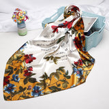 2020 New Brand Designer Silk Scarf 90*90cm Foulard Bandana Long Large Shawls Wraps Winter Neck Scarves Pashmina Lady Hijab