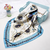 2020 New Brand Designer Silk Scarf 90*90cm Foulard Bandana Long Large Shawls Wraps Winter Neck Scarves Pashmina Lady Hijab