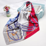 2020 New Brand Designer Silk Scarf 90*90cm Foulard Bandana Long Large Shawls Wraps Winter Neck Scarves Pashmina Lady Hijab
