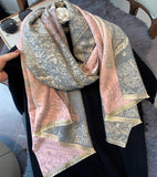 2020 Luxury Brand Scarf Hijab Women Winter Cashmere Thick Shawl Warm Bandana Scarves Female Pashmina Blanket