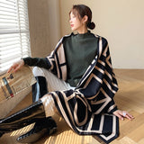 2020 Luxury Brand Scarf Hijab Women Winter Cashmere Thick Shawl Warm Bandana Scarves Female Pashmina Blanket