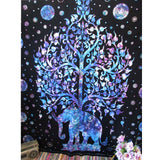 Indian Mandala Tapestry Throw Hippie Tapestry Hanging Printed Decorative Wall Tapestries Bright Color Bedding/Living Room T35