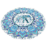 Hippie Indian Mandala Beach Throw Towel Round Mat Boho Tapestry Yoga Mat