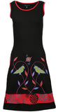 Ladies Dress With Bird & Leaf Patch & Embroidery. - Tattopani Fashion ( Craze Trade Limited)